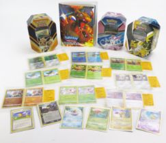 Pokémon Trading Cards Collection with card file and collector's tins