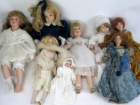 Collection of Collector's dolls including Leonardo, Mundia, Alberon, Ann Harding etc.