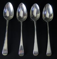 A pair of George III silver Old English pattern tablespoons, maker Peter & William Bateman,