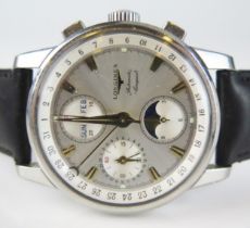 A LONGINES Conquest Moon phase Automatic Gent's Wristwatch, Ref: L1.642.4, 38.7mm case, no.