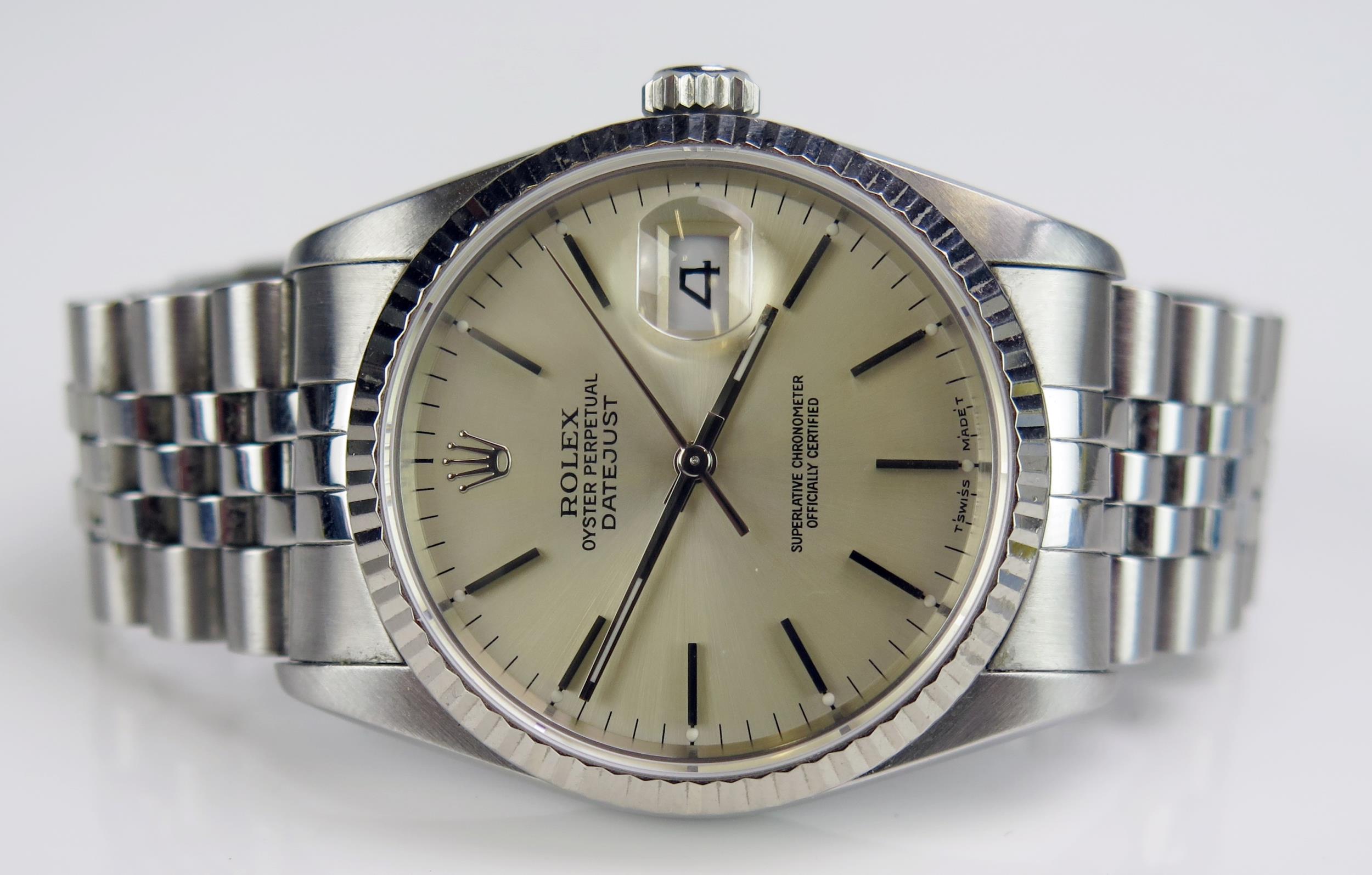 A ROLEX Gent's Oyster Perpetual Datejust S.C.O.C. Steel Cased Wristwatch on a 63600 Jubilee Bracelet - Image 2 of 10