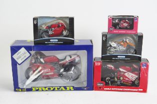 Ducati Scale Model Group including 1:9 Protar and one other KTM