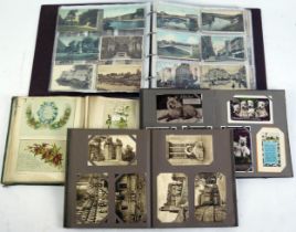 Four Albums of Postcards including Cathedrals, topographical views (South West, Scotland