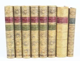 MACAULEY (Thomas) The History of England, six volumes, calf. gilt. PRESCOTT (William) History of the