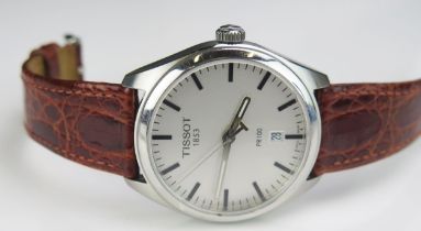 A TISSOT PR100 Gent's Automatic Steel Cased Wristwatch, 39mm case, back no. WS 3K3 F79 DCH 1101410A.