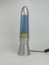 A Vintage rocket style lava lamp, model No LP-10, 44cm high.