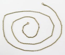 A 9ct Gold Belcher Chain, 31" (79cm), London 1976, 8.41g