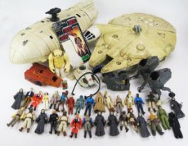 Star Wars Toys Collection including Millennium Falcon, Jedi Troop Carrier, LFL Figures etc.