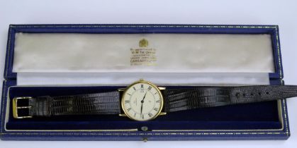A BAUME & MERCIER 18K White Gold Quartz Wristwatch, 33mm case, back no. 2887251 MV045200, movement