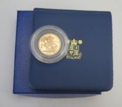* An Elizabeth II 1979 Proof Sovereign in original Royal Mint presentation case. 18% premium _ no