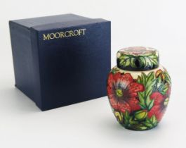 A Moorcroft pottery ginger jar and cover with Pheasants Eye decoration by Shirley Hayes, dated 2000,