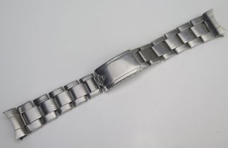 A ROLEX Oyster Bracelet 7206 Folded Riveted 58 End Links (16cm closed), c. 1969, compatible with: