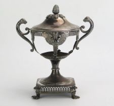 A late 18th/early 19th century French silver cup and cover, stamped marks for Ambroise Mignerot