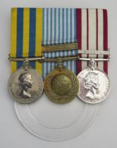 A Korean trio to P/SXX830853. R. F. Butler. A.B.R.N. with Korea clasp, Naval General Service Medal