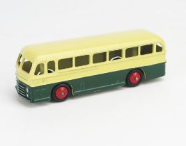 Dinky 29H (282) Duple Roadmaster Leyland Royal Tiger Coach in cream/dark green with red ridged