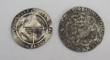 A Henry VI Silver Groat and an Elizabeth II Sixpence 1562