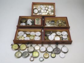 A Collection of Wristwatches and Pocket Watches including a gent's silver cased pocket watch