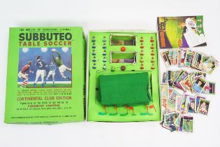 Subbuteo Table Soccer, Continental Cup Edition, with two complete teams, goal posts, flags, pitch,