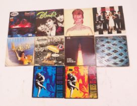 Collection of LP Records including Guns N' Roses, The Who, Rush, Supertramp, Blondie, David Bowie