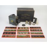 An Ernst Plank The Standard Magic Lantern with 10 slides in original box