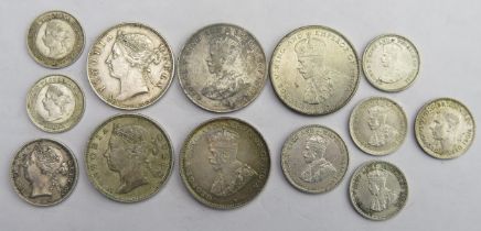 Straits Settlement and Ceylon group including 1881 / 1889 20 cents