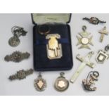 A Selection of Victorian and later Silver and other Jewellery and a gold plated ring