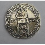 Netherlands 1672 silver ducat