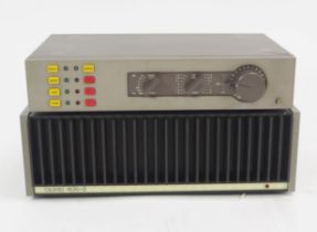 Quad 34 Pre-Amplifiers Control Unit and Quad 405 Power Amplifier with power leads