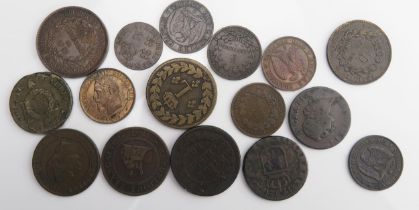 France - group of coins including 1865A. 5 centimes (high grade), French Revolutionary coins with