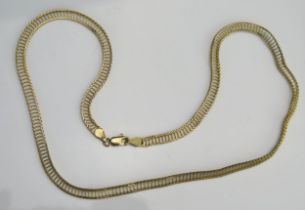 A 9ct Gold 'Ladder' Chain, 18" (46cm), import hallmarks, 6.61g