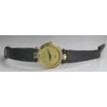 A GUCCI Ladies Gold Plated Wristwatch, 24.2mm case, back no, 4500L 014-135