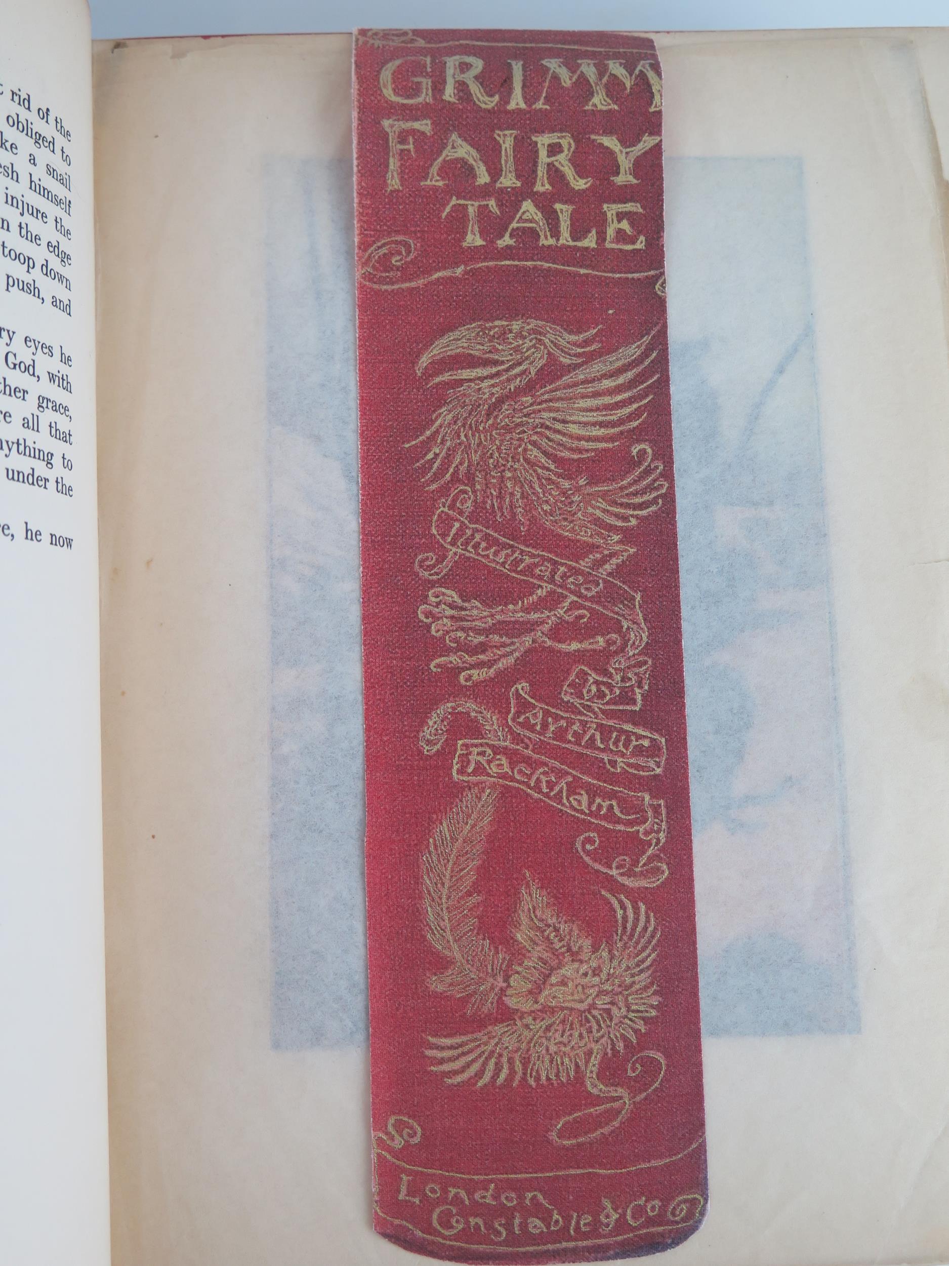 Grimm's Fairy Tales Illustrated by Arthur Rackham, published by Constable & Co. 1909, red cloth - Image 5 of 7