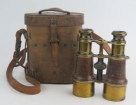 A pair of British military issue Mk V Special binoculars, serial No 191818, contained in its