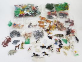 Collection of Plastic Toy Animals and Other Figures including Britains etc.