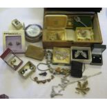 A Selection of Silver and Costume Jewellery