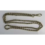 A 9ct Gold Chain with clip (24", 61cm without clip), clip stamped 9CT, 16.65g