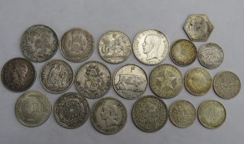 Mixed silver World group of 20 coins - some better grade