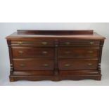 An Edwardian Mahogany Sideboard, 177(l)x58(d)x85(h)cm