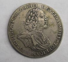 Peter I Russian Rouble 1725 weight approximately 27.4