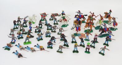 Britains and Timpo Toys American Civil War and Cowboys and Indians Plastic Toy Soldiers