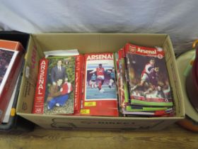 An extensive collection of Arsenal Football Club match day Programmes from the late 1990's to mid
