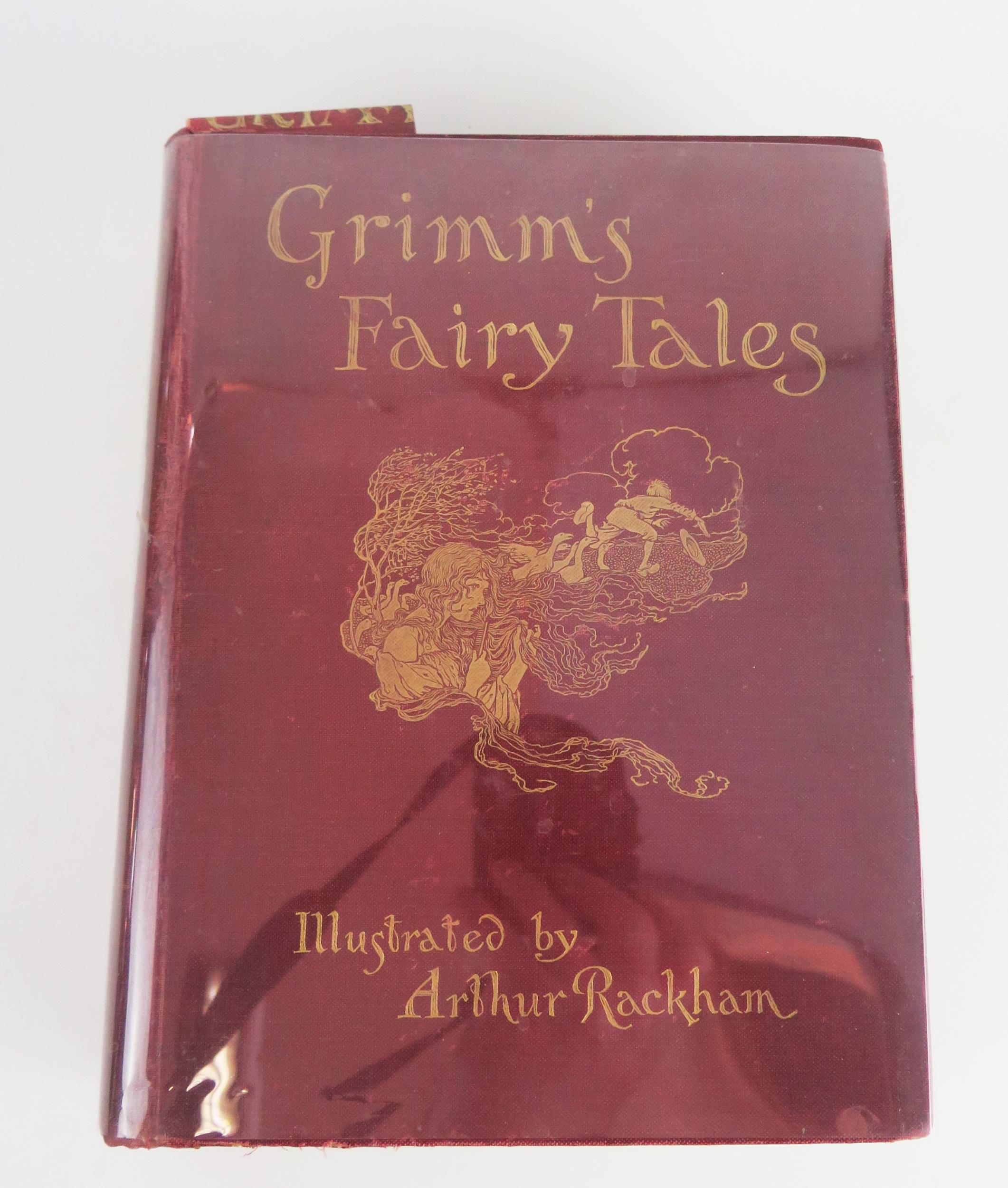 Grimm's Fairy Tales Illustrated by Arthur Rackham, published by Constable & Co. 1909, red cloth