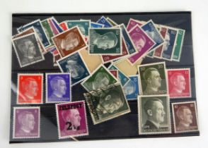 A collection of Third Reich period mint postage stamps, various denominations