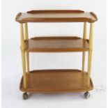 An Ercol Mid Elm Three Tier Tea Trolley, 71(l)x46(d)x77(h)cm