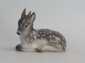 A Royal Copenhagen Recumbent Deer, model 2648