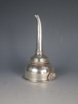 An Elizabeth II silver wine funnel, maker L J Millington, Birmingham, 2000, of traditional design