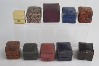 A Selection of Ten Ring Boxes including seven named