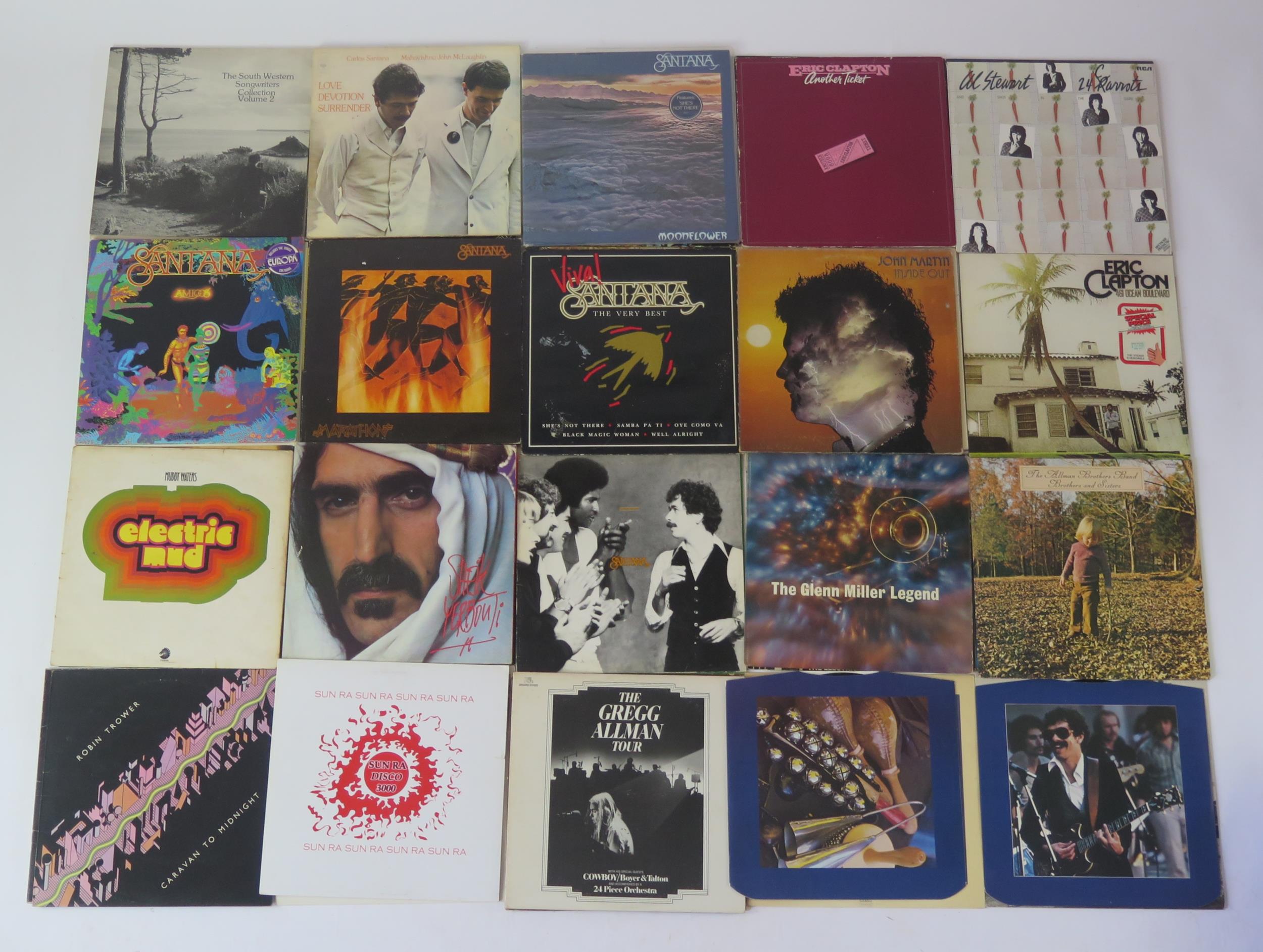 Selection Of 33 rpm LP Records various Artists include Lou Reed, Eric ...