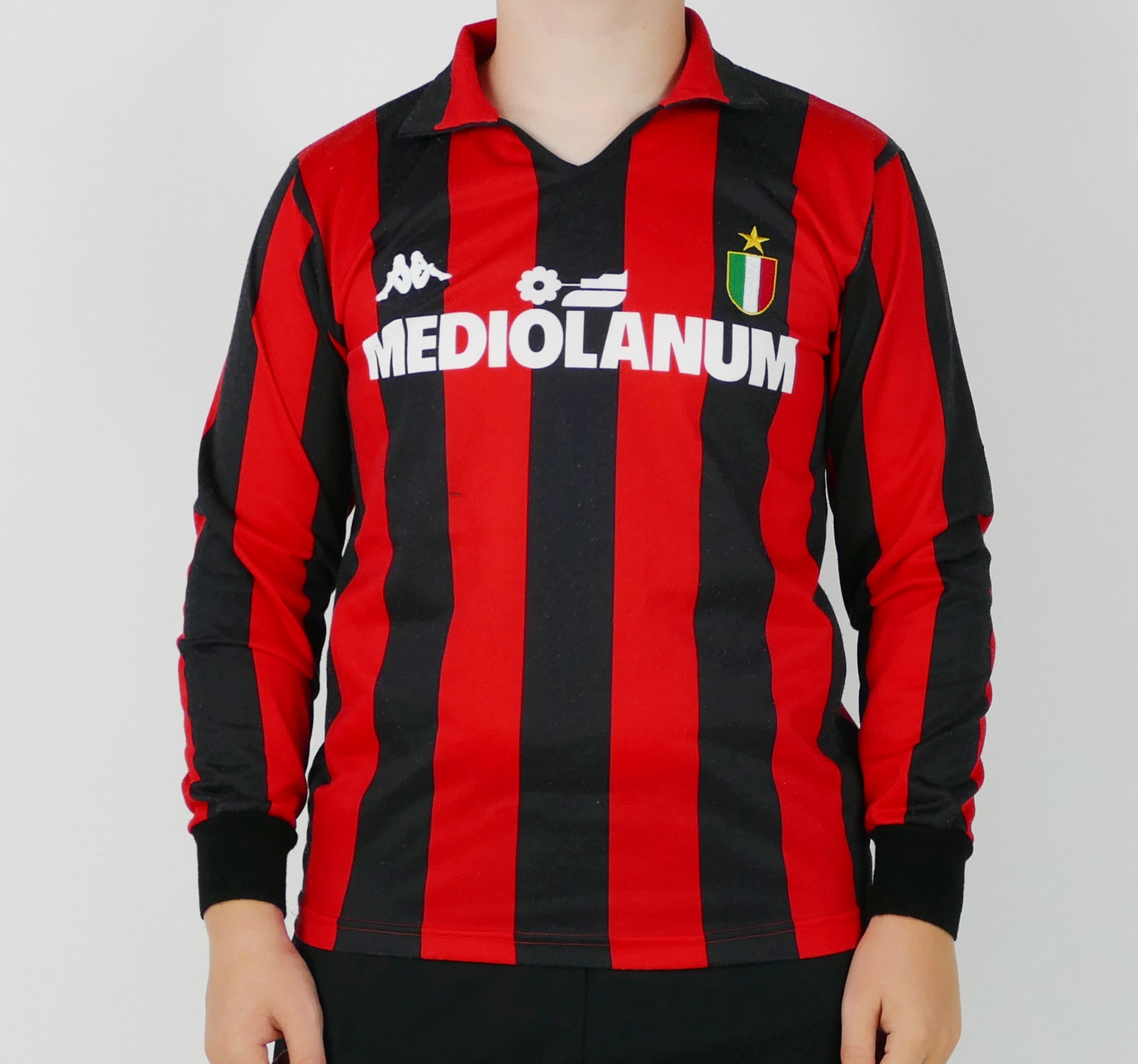Maillot Van Basten AC Milan 1989 - Réplique Vintage - Tailles Sur Demande