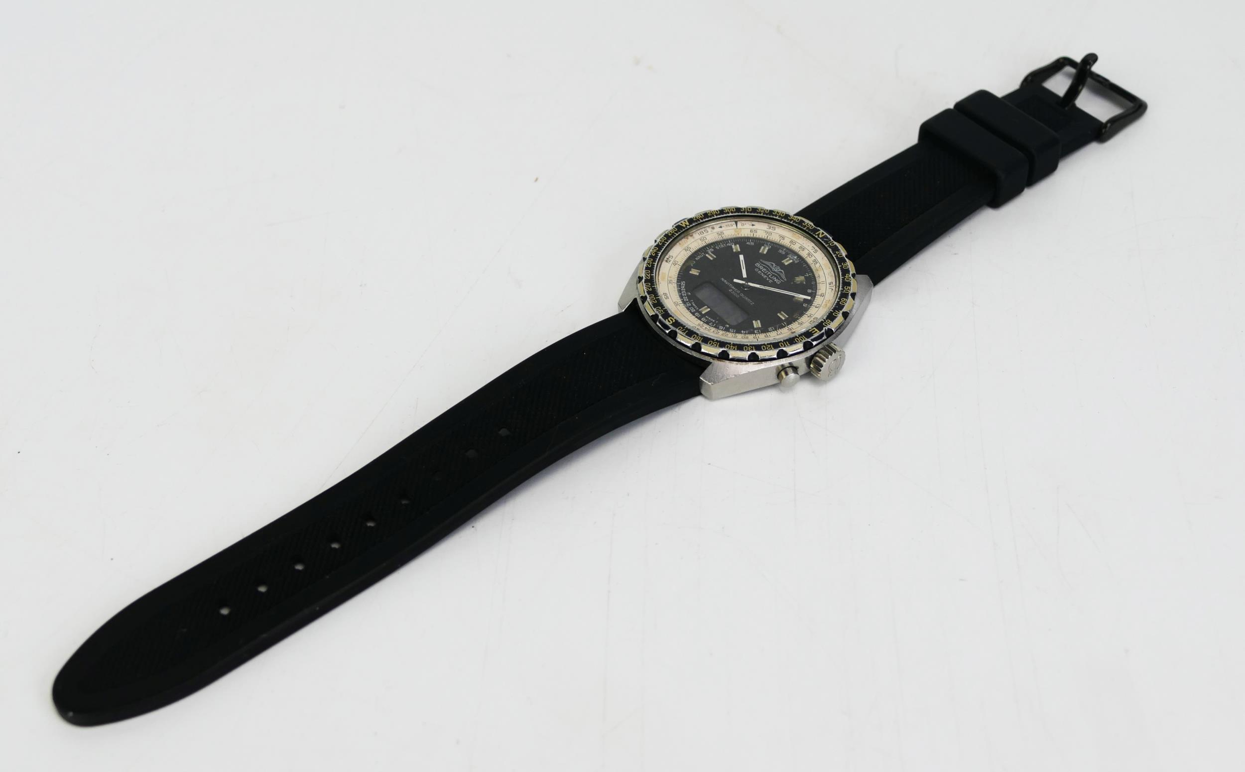 A BRIETLING Navitimer Quartz 2300 Wristwatch. Running